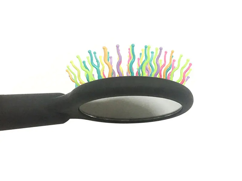 Ženska četka za kosu Rainbow Black Ball Tip Soft Touch za raspetljavanje