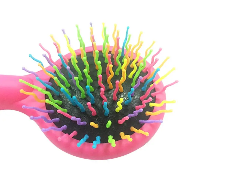 Ženska četka za kosu Rainbow Black Ball Tip Soft Touch za raspetljavanje