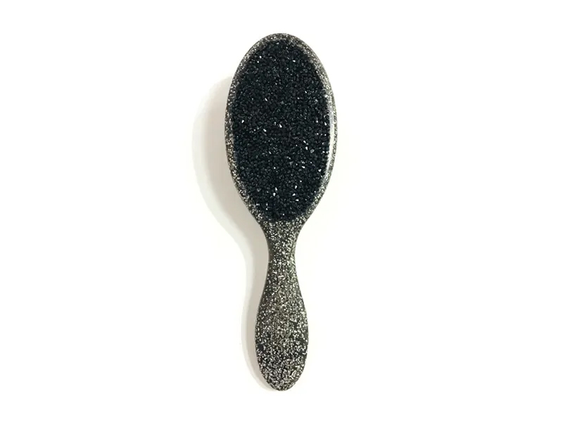 Ovalna plastična četka za kosu Jewelry Bling s ručkom